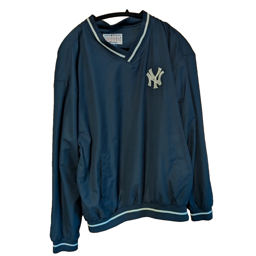 Vintage MLB New York Yankees Pullover Men’s Size LARGE EUC